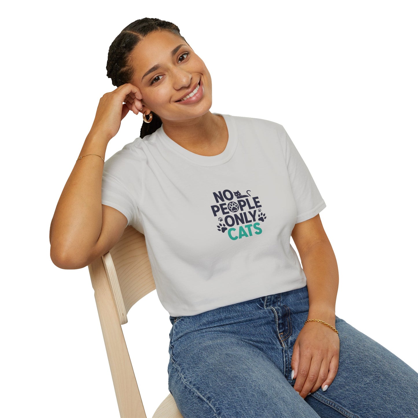 Cat Lovers Tee | No People, Only Cats| Funny Cat Tee