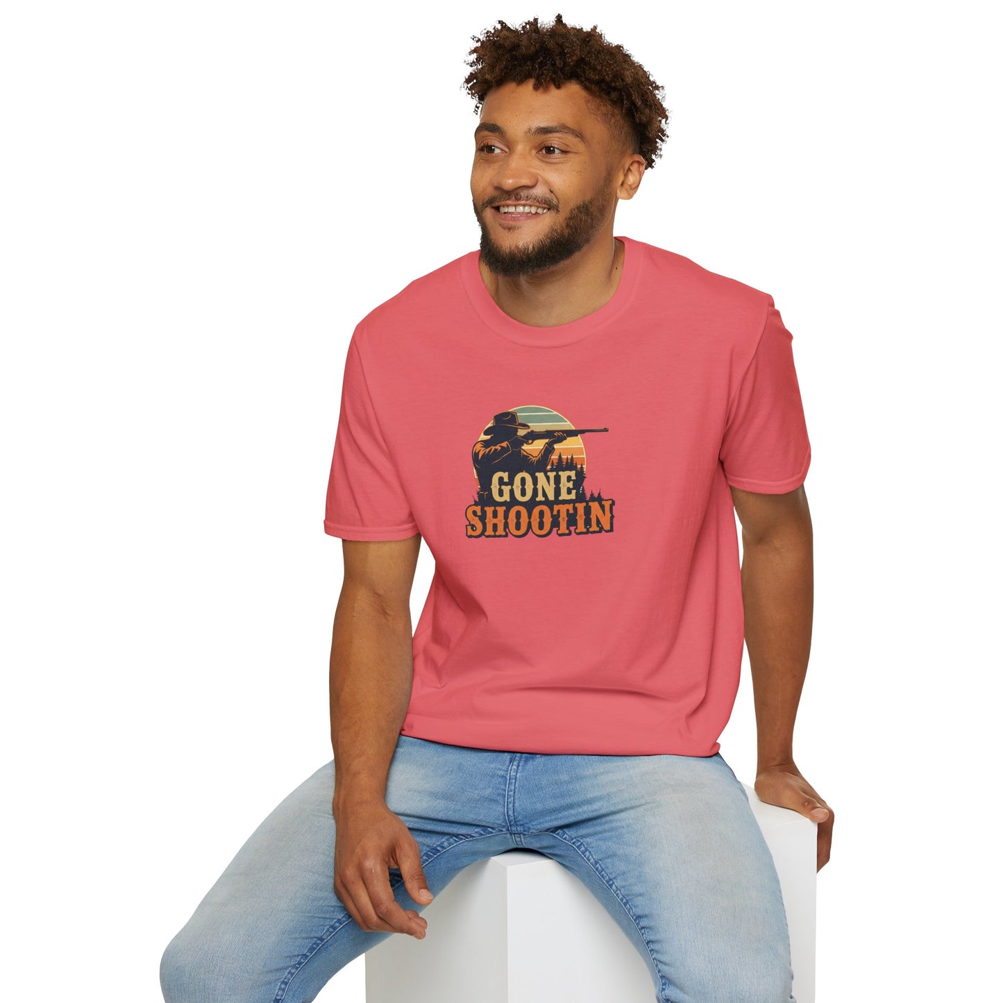 Gone Shootin'Softstyle T-Shirt - Outdoorsy Tee
