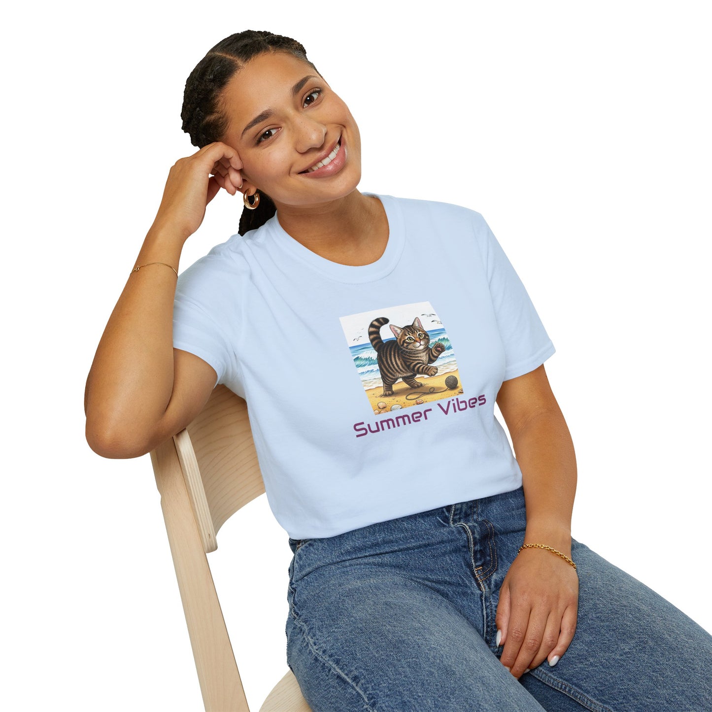 Summer Vibes Cat T-Shirt