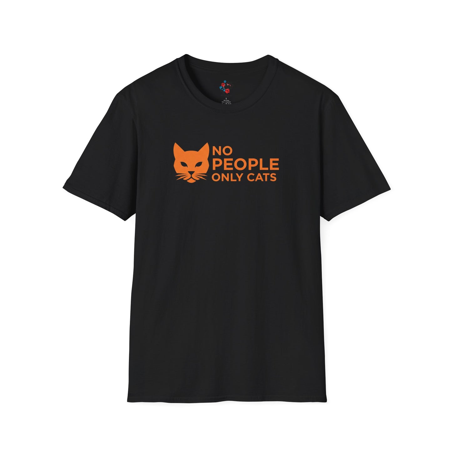 Cat Lover T-Shirt, No People Only Cats Tee, Funny Cat Shirt,