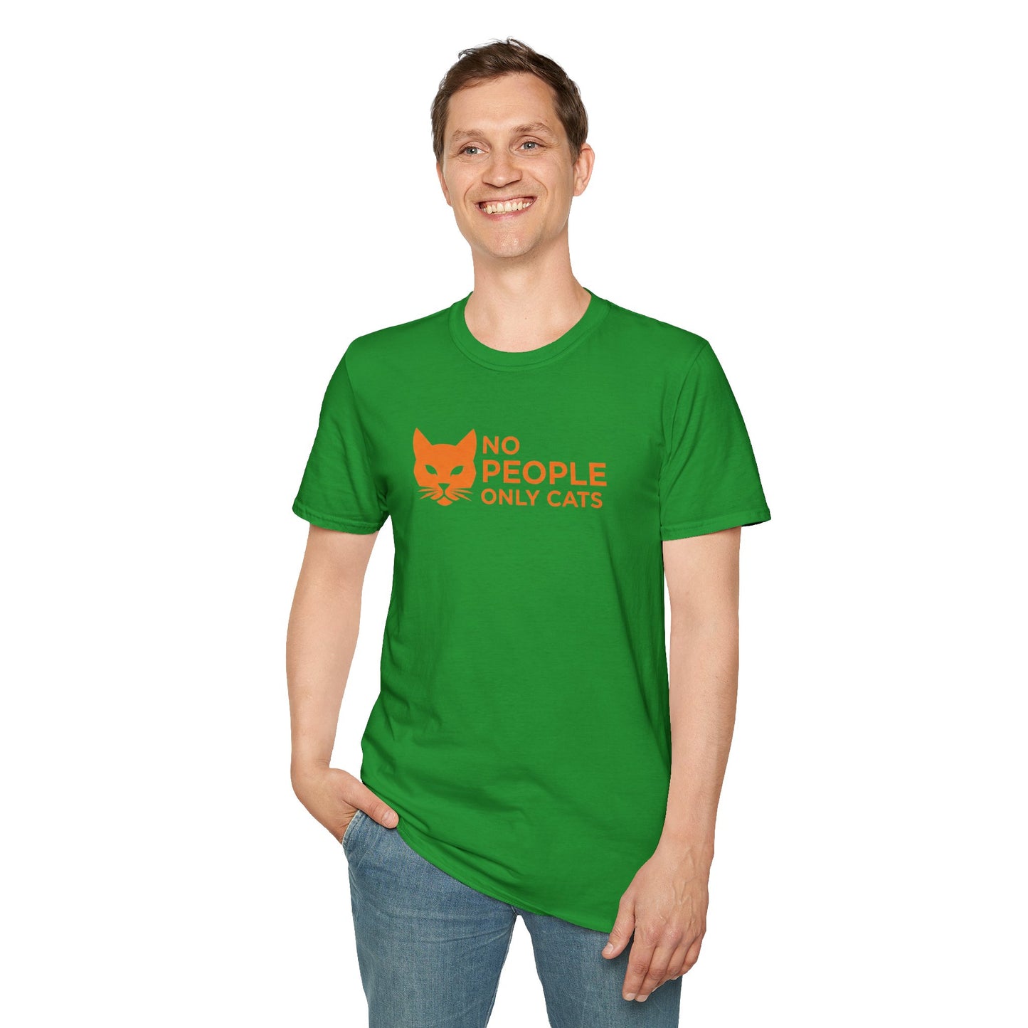 Cat Lover T-Shirt, No People Only Cats Tee, Funny Cat Shirt,