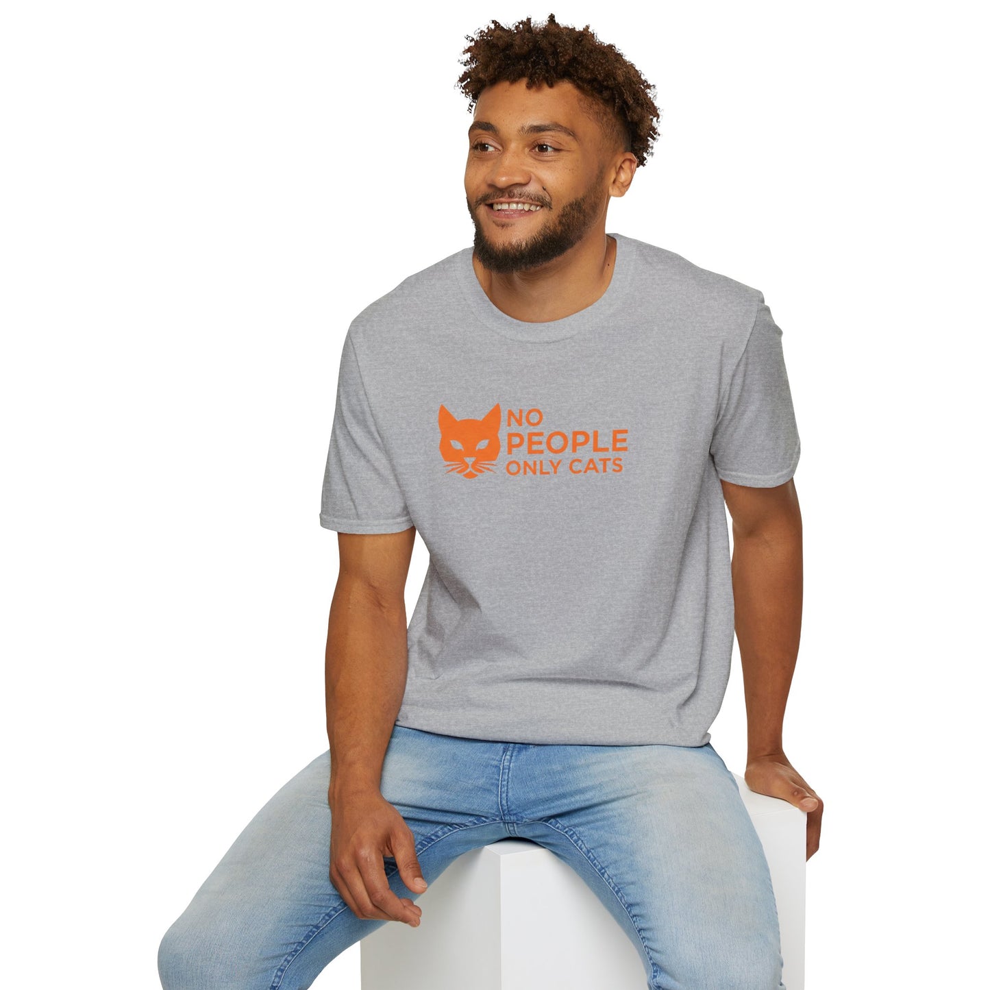 Cat Lover T-Shirt, No People Only Cats Tee, Funny Cat Shirt,