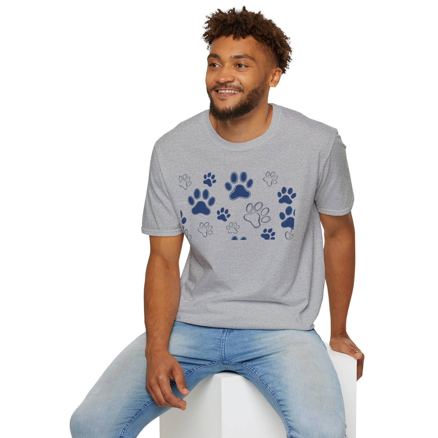 Blue Paw Print T-Shirt