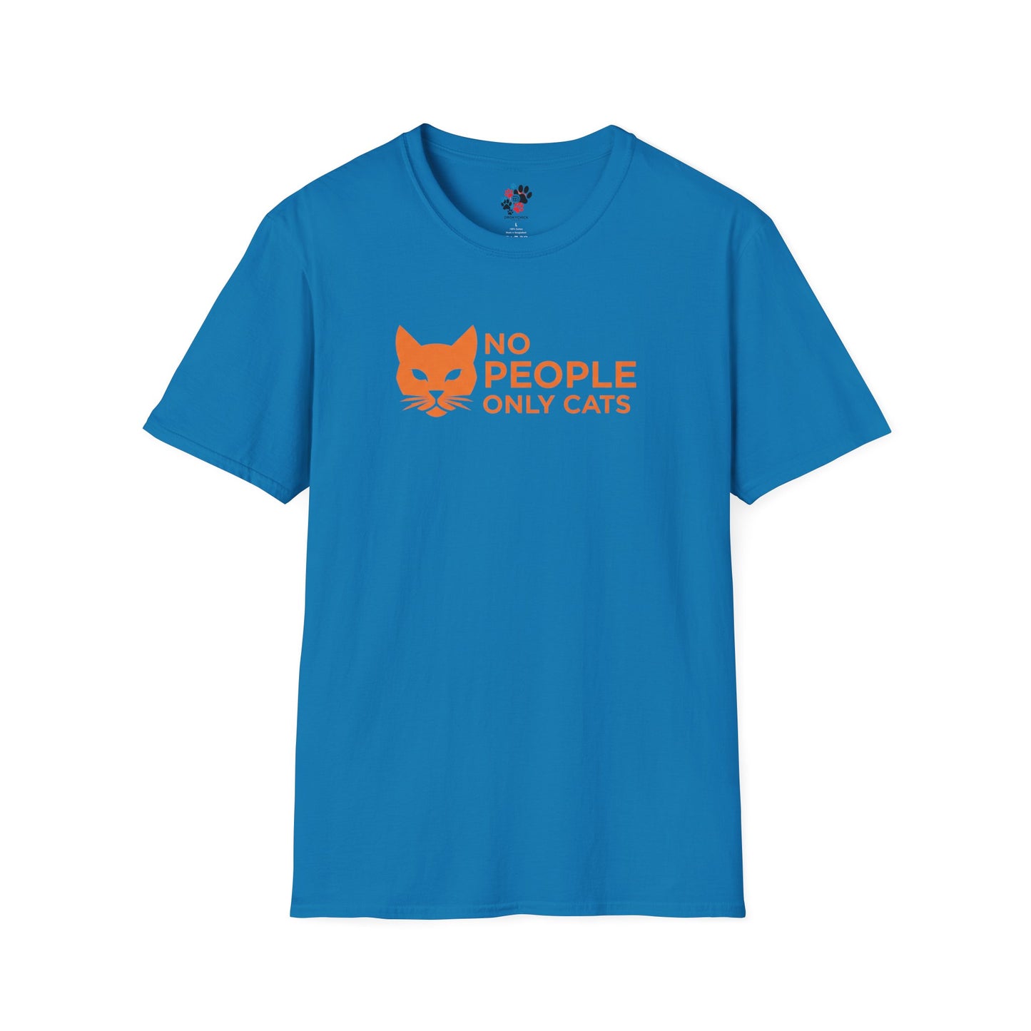 Cat Lover T-Shirt, No People Only Cats Tee, Funny Cat Shirt,