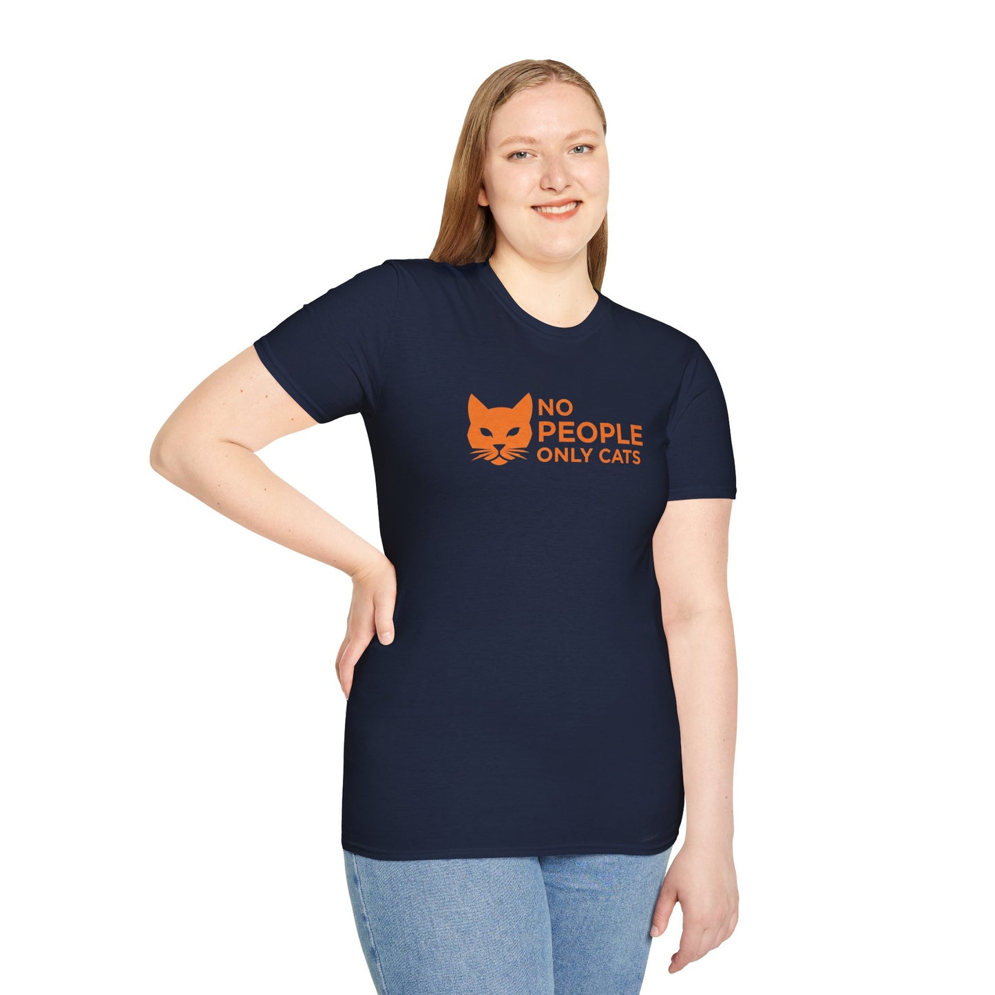 Cat Lover T-Shirt, No People Only Cats Tee, Funny Cat Shirt,