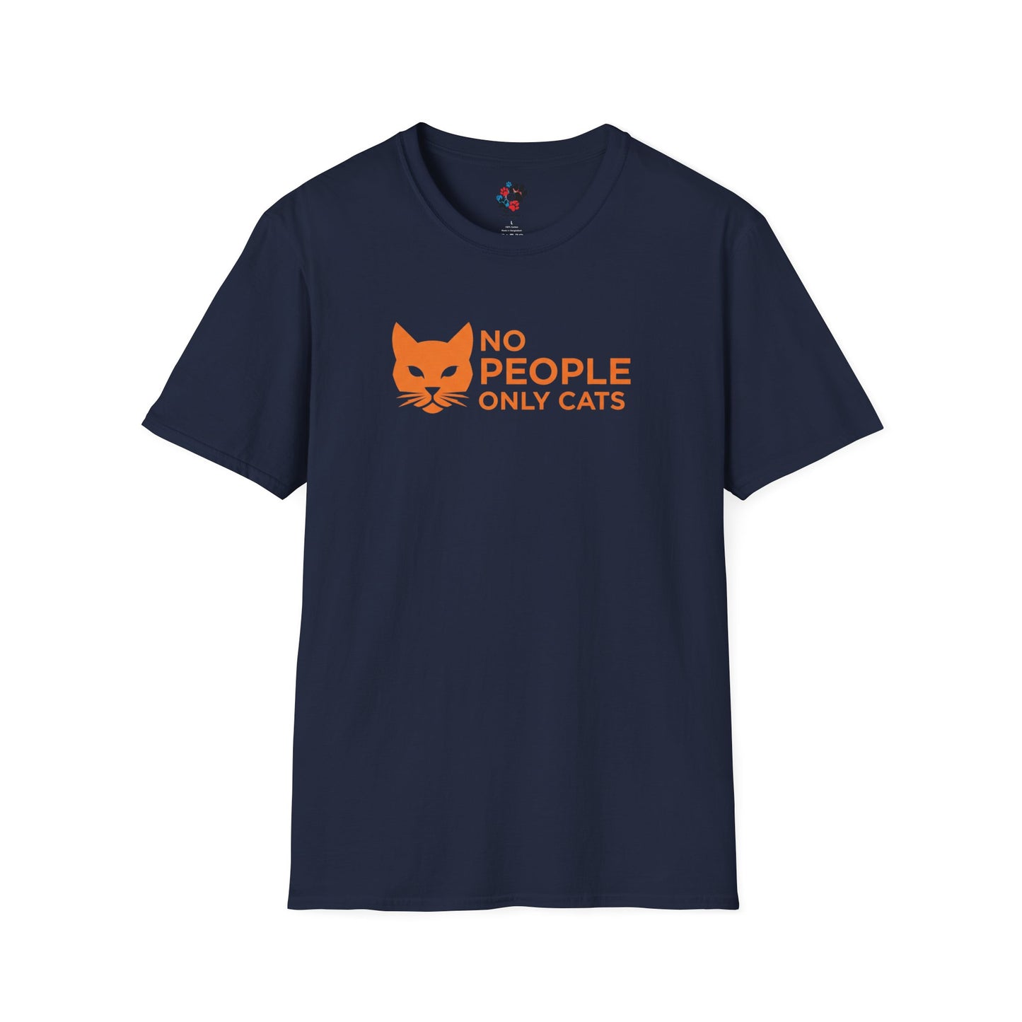Cat Lover T-Shirt, No People Only Cats Tee, Funny Cat Shirt,
