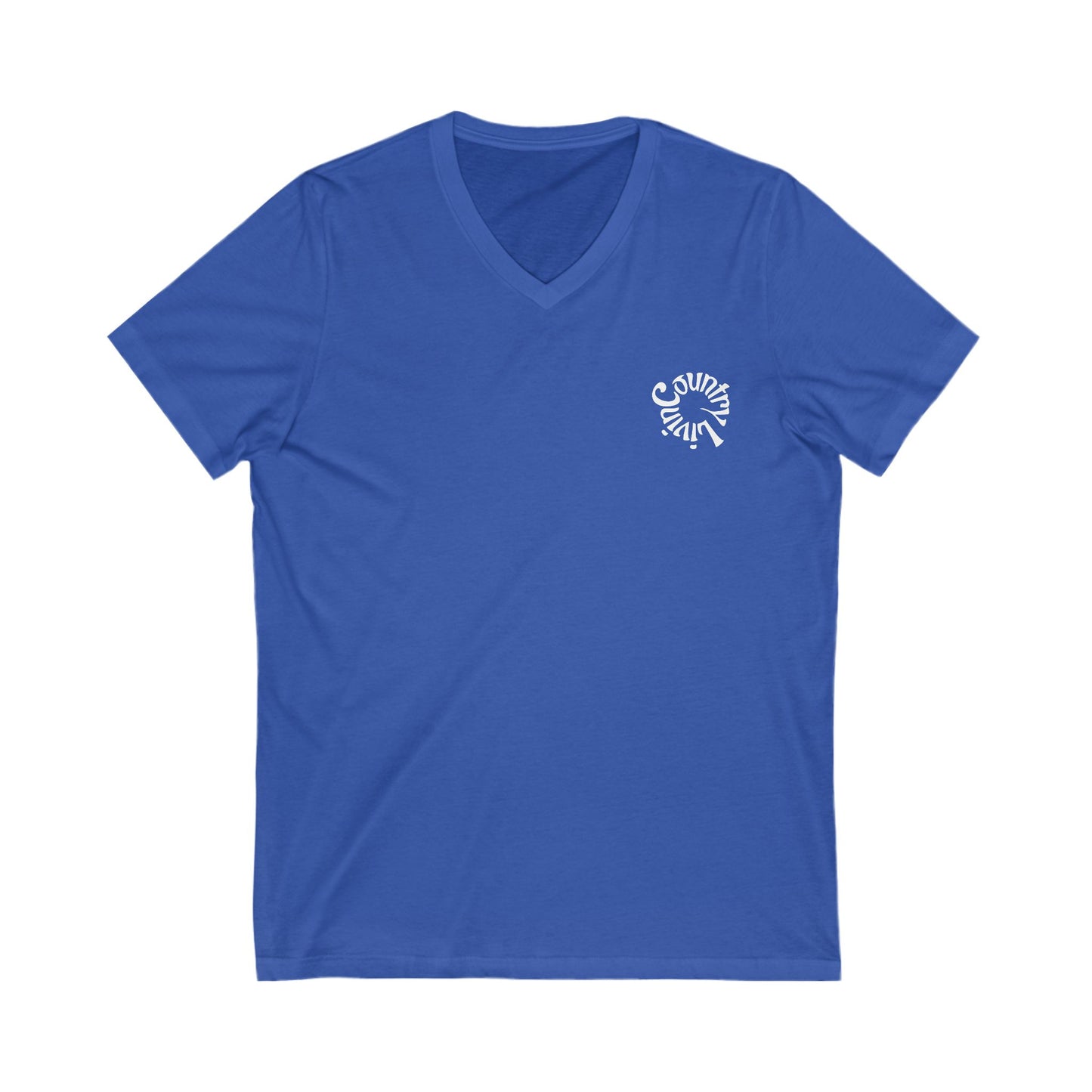 Country Livin V-Neck Tee, Farm Shirt