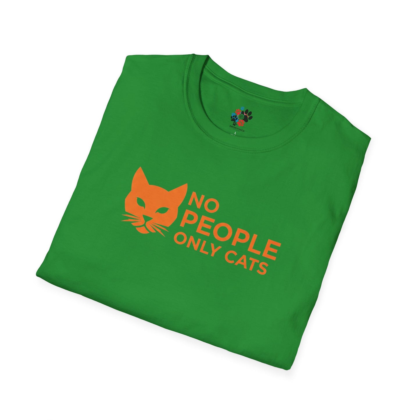 Cat Lover T-Shirt, No People Only Cats Tee, Funny Cat Shirt,