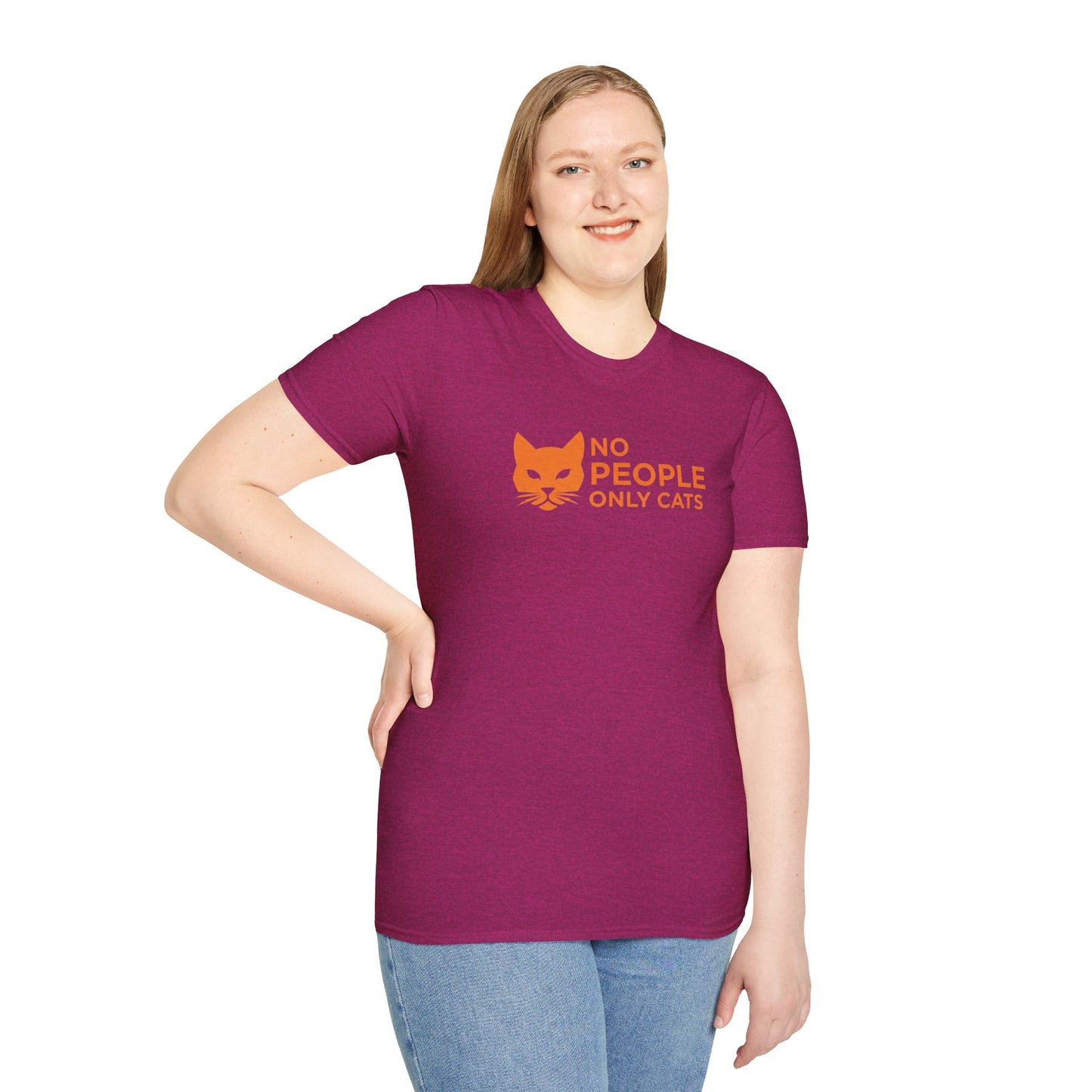 Cat Lover T-Shirt, No People Only Cats Tee, Funny Cat Shirt,