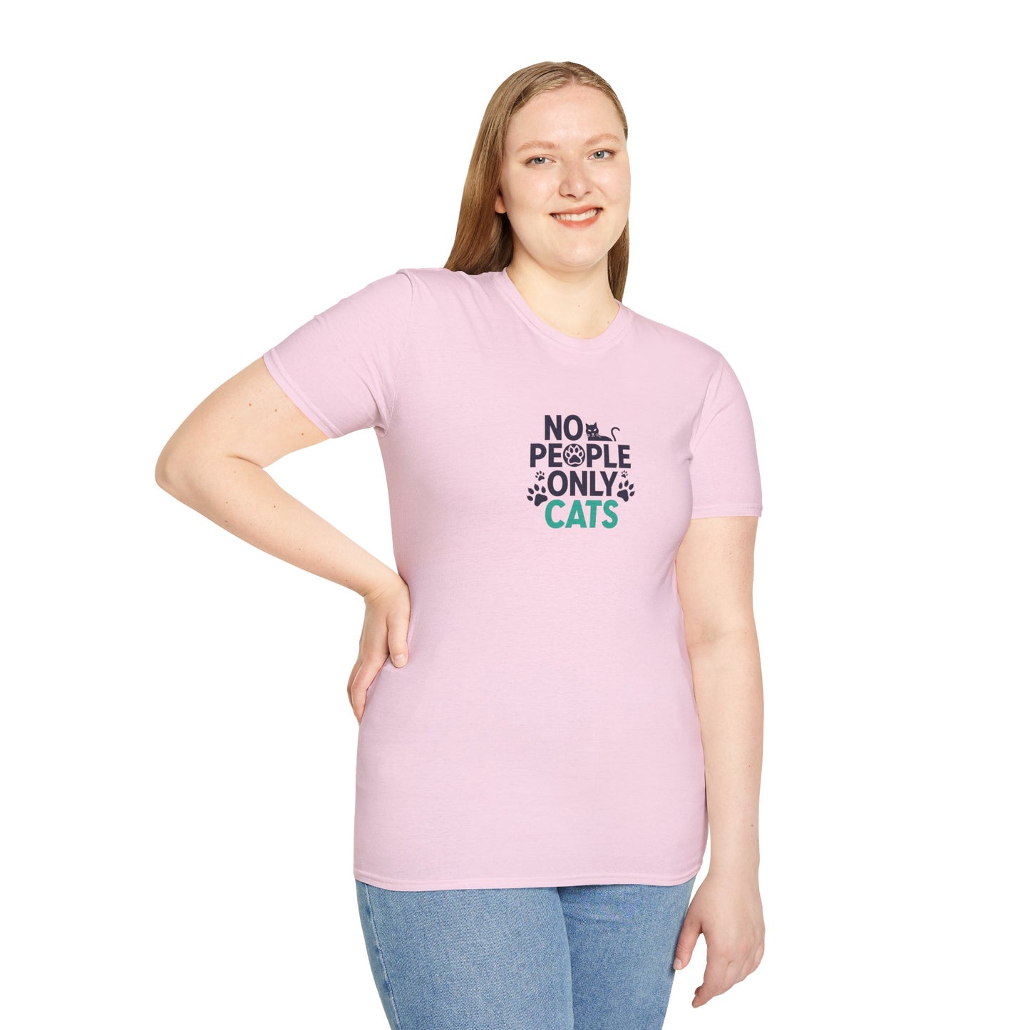 Cat Lovers Tee | No People, Only Cats| Funny Cat Tee