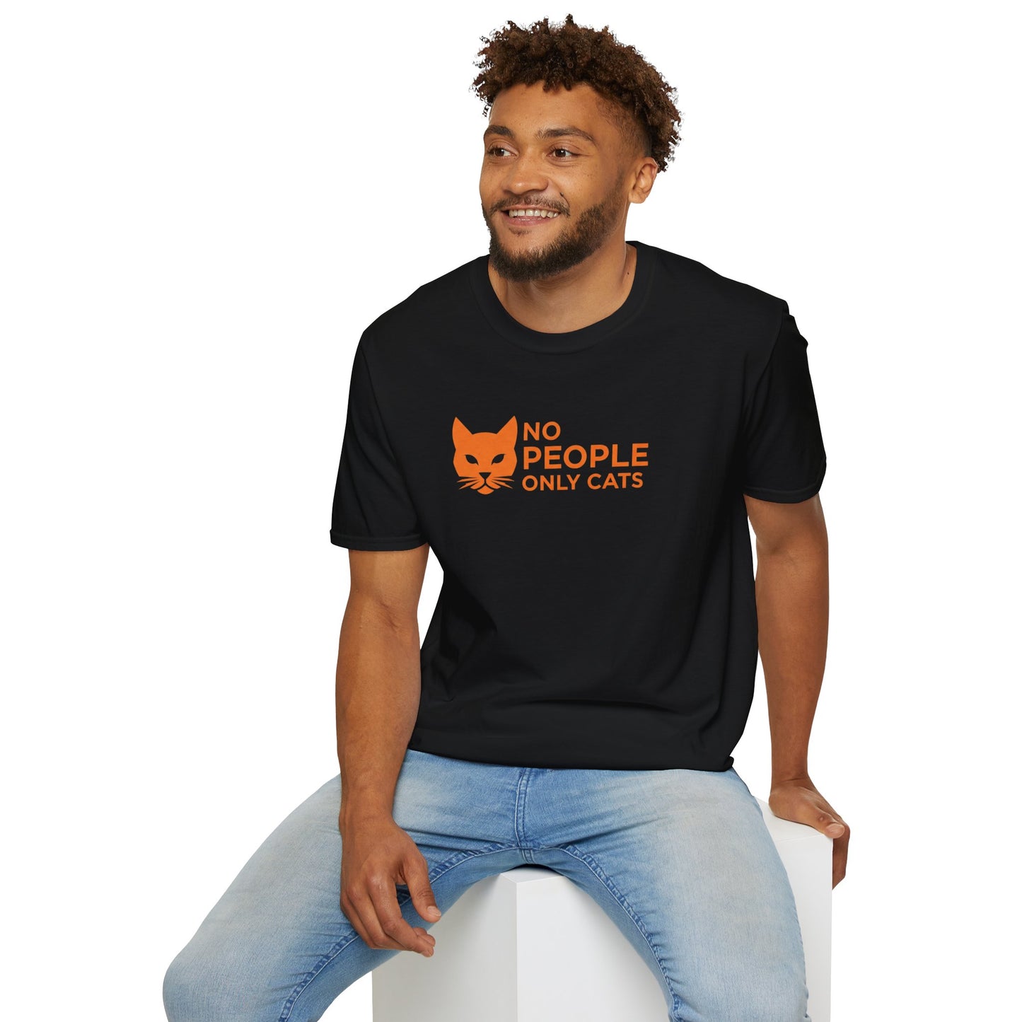Cat Lover T-Shirt, No People Only Cats Tee, Funny Cat Shirt,