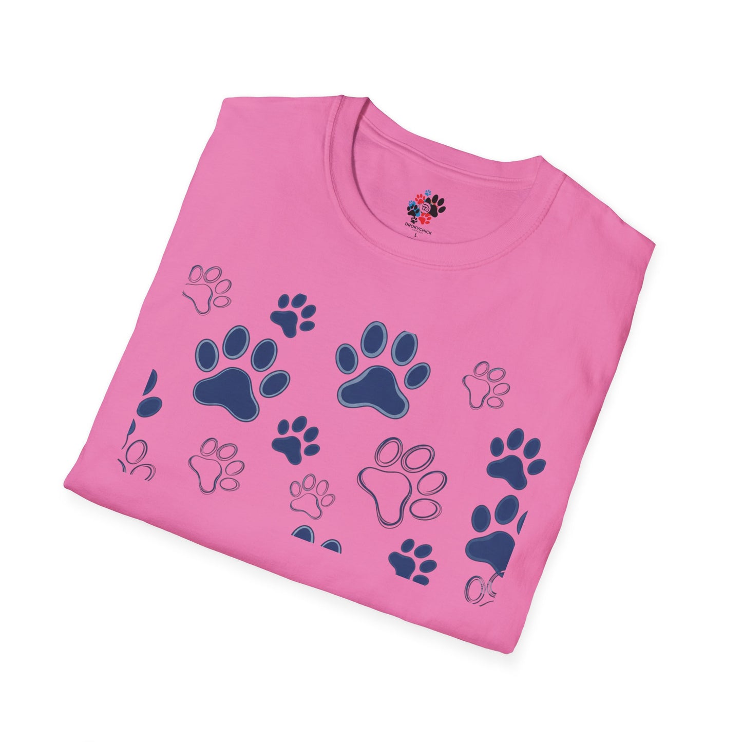 Blue Paw Print T-Shirt