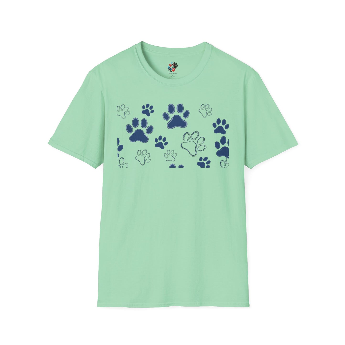 Blue Paw Print T-Shirt