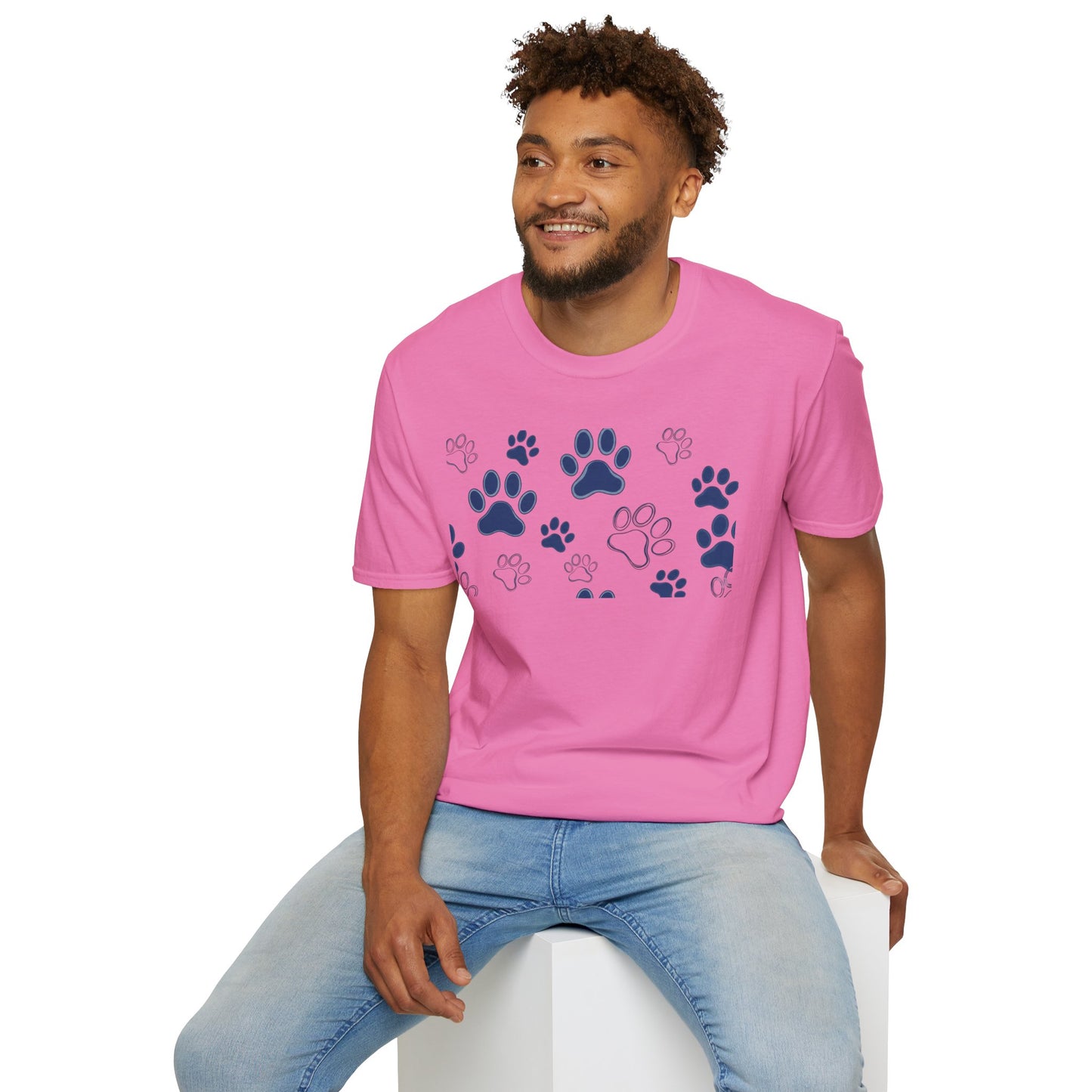 Blue Paw Print T-Shirt