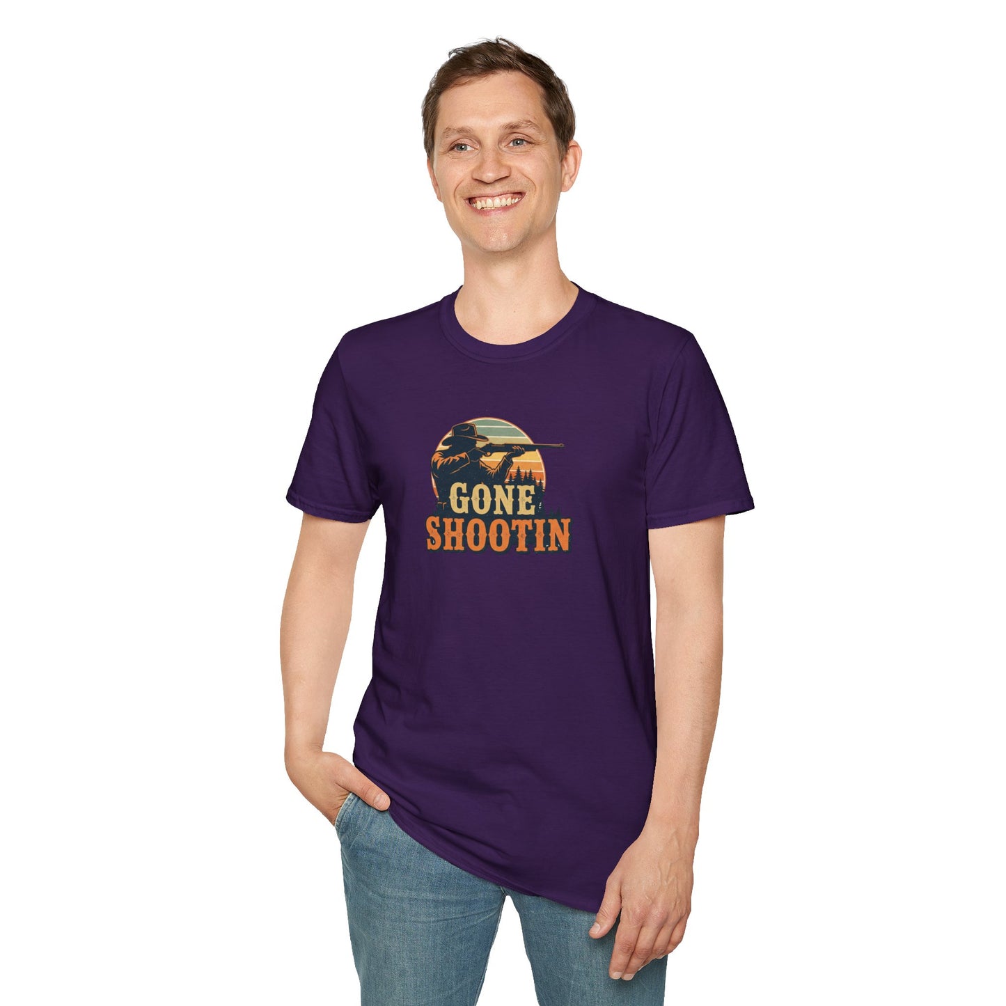 Gone Shootin'Softstyle T-Shirt - Outdoorsy Tee