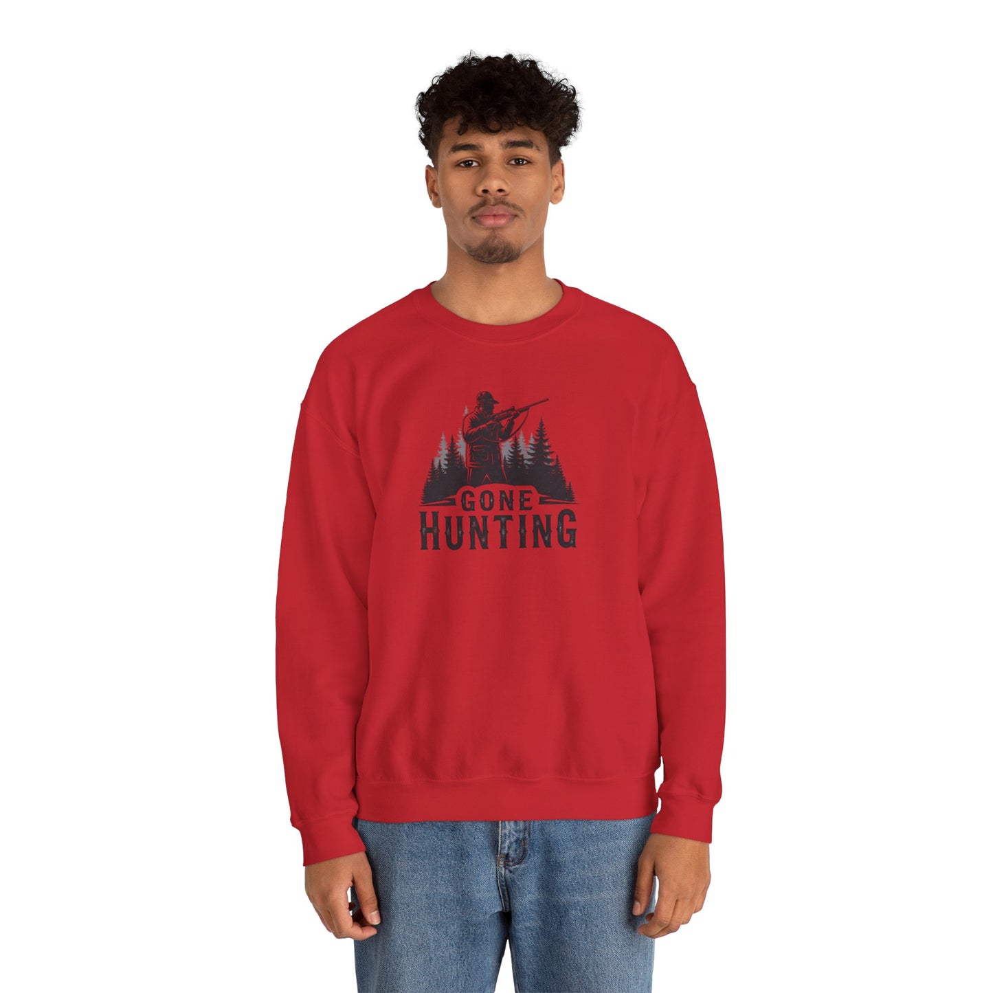 Gone Hunting Crewneck Sweatshirt for Outdoor Enthusiasts