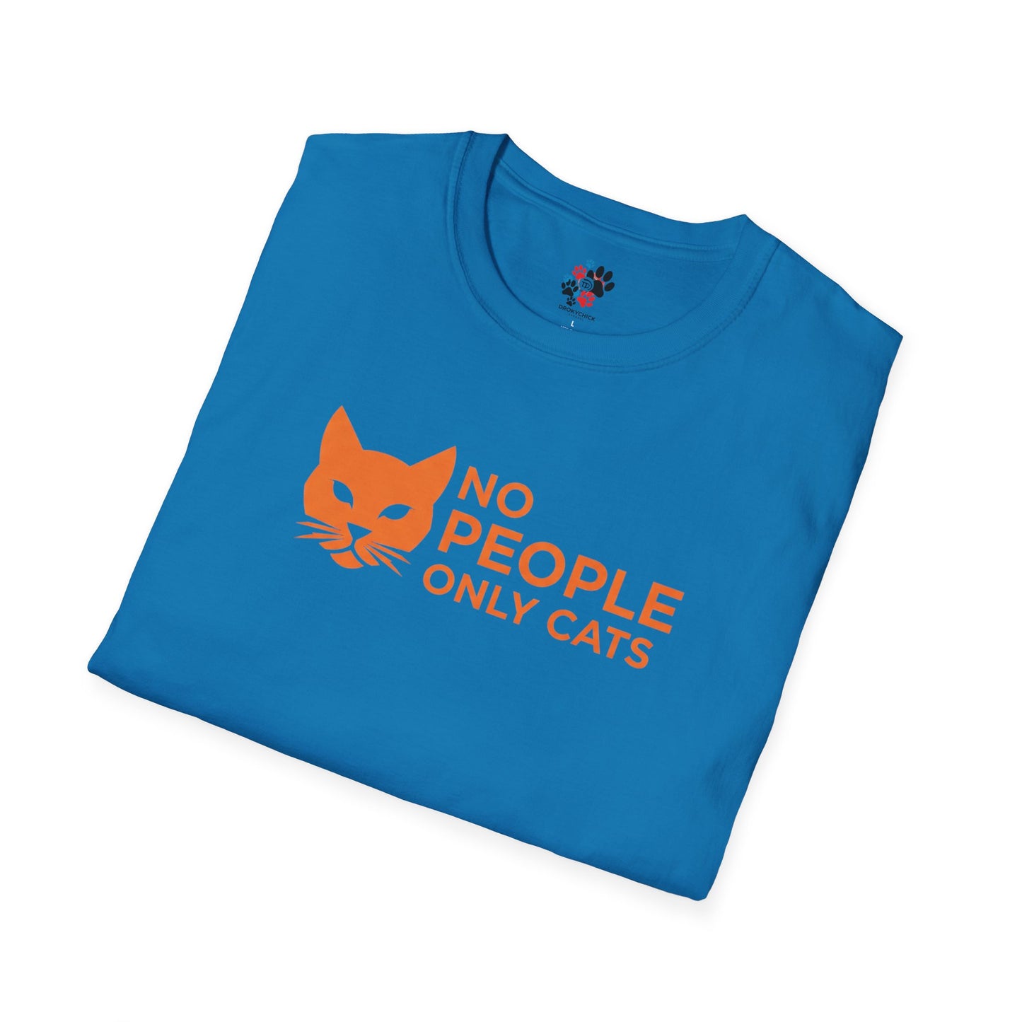 Cat Lover T-Shirt, No People Only Cats Tee, Funny Cat Shirt,