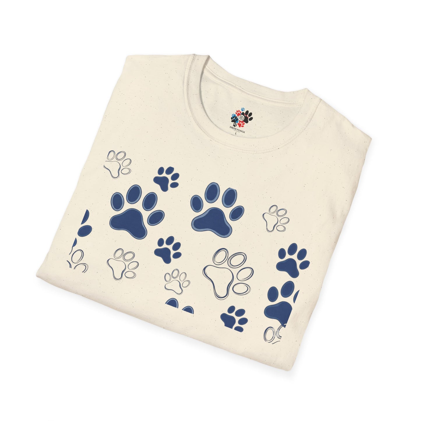 Blue Paw Print T-Shirt