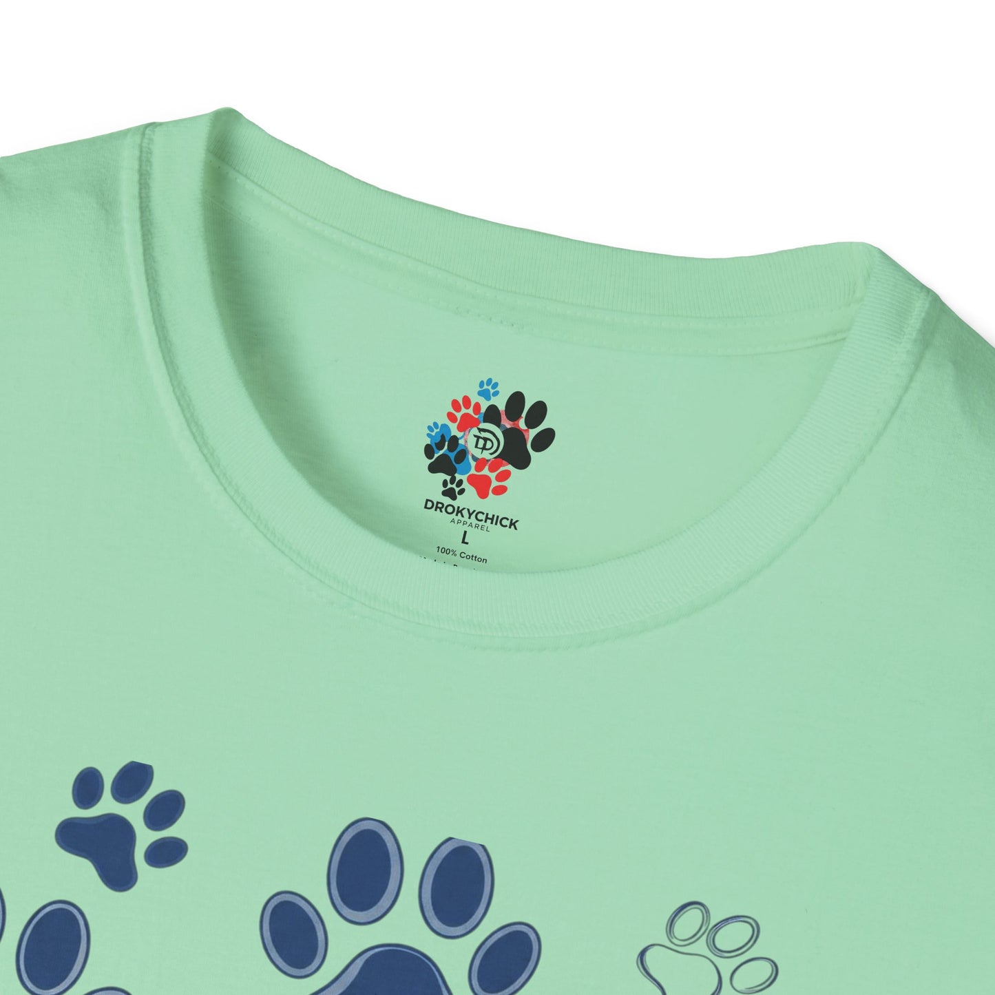 Blue Paw Print T-Shirt
