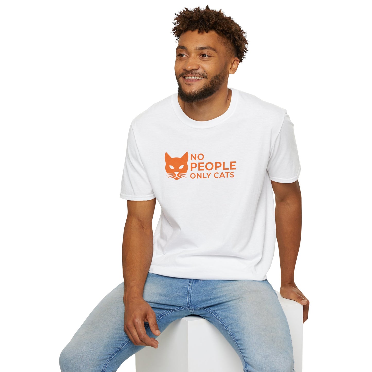 Cat Lover T-Shirt, No People Only Cats Tee, Funny Cat Shirt,