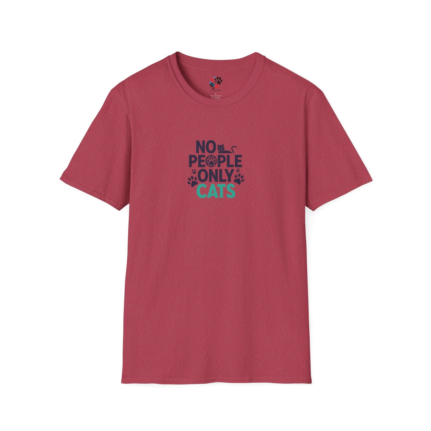 Cat Lovers Tee | No People, Only Cats| Funny Cat Tee