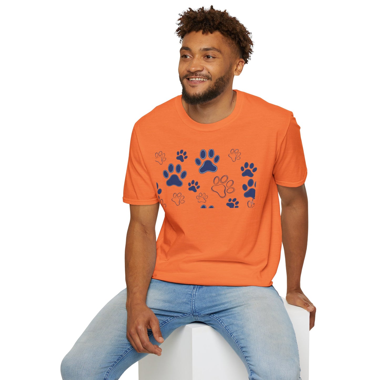 Blue Paw Print T-Shirt