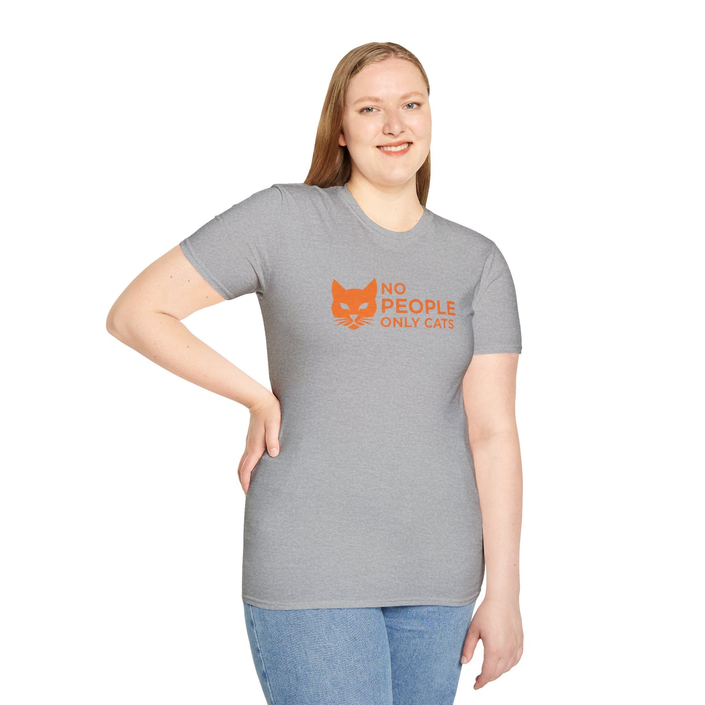 Cat Lover T-Shirt, No People Only Cats Tee, Funny Cat Shirt,