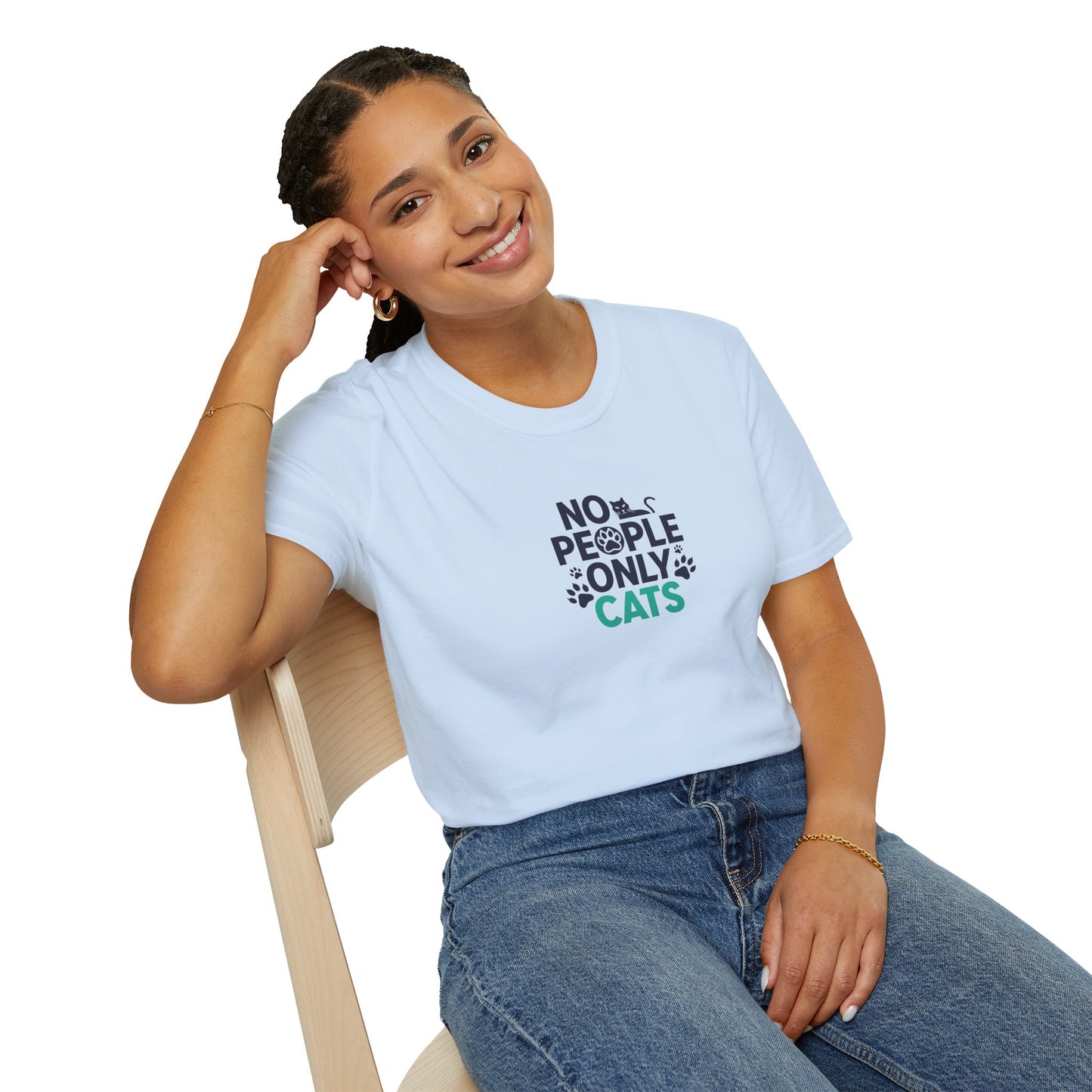 Cat Lovers Tee | No People, Only Cats| Funny Cat Tee