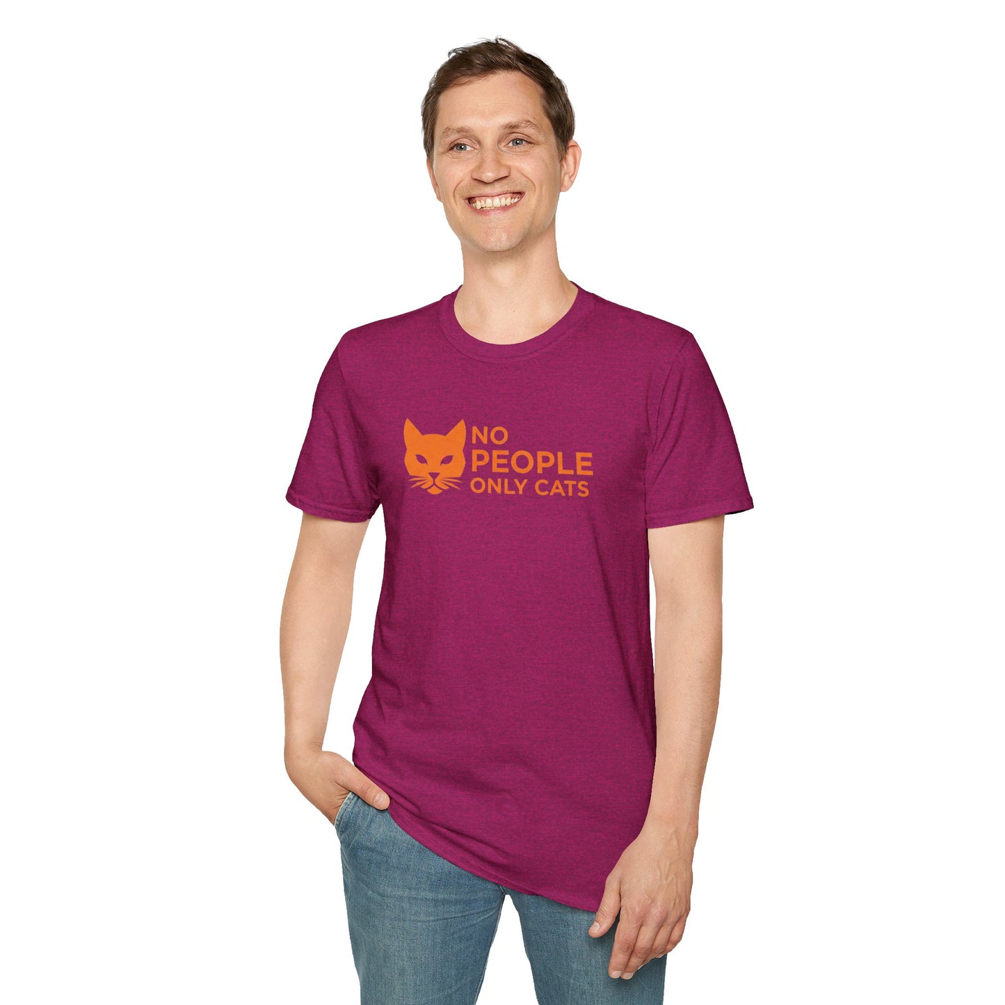 Cat Lover T-Shirt, No People Only Cats Tee, Funny Cat Shirt,