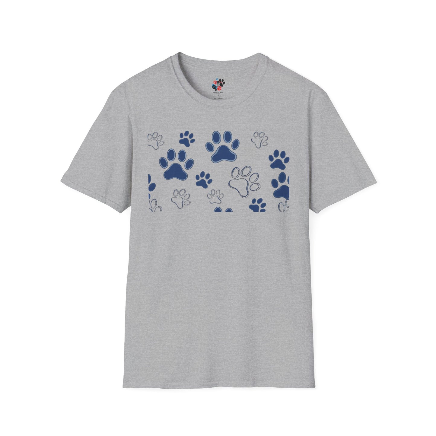 Blue Paw Print T-Shirt