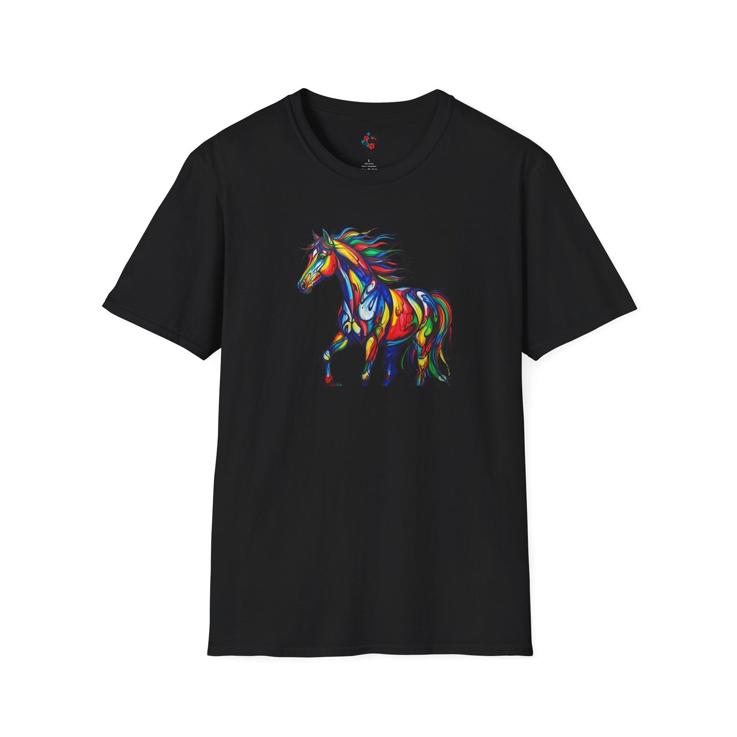 Colorful Horse Art Softstyle T-Shirt