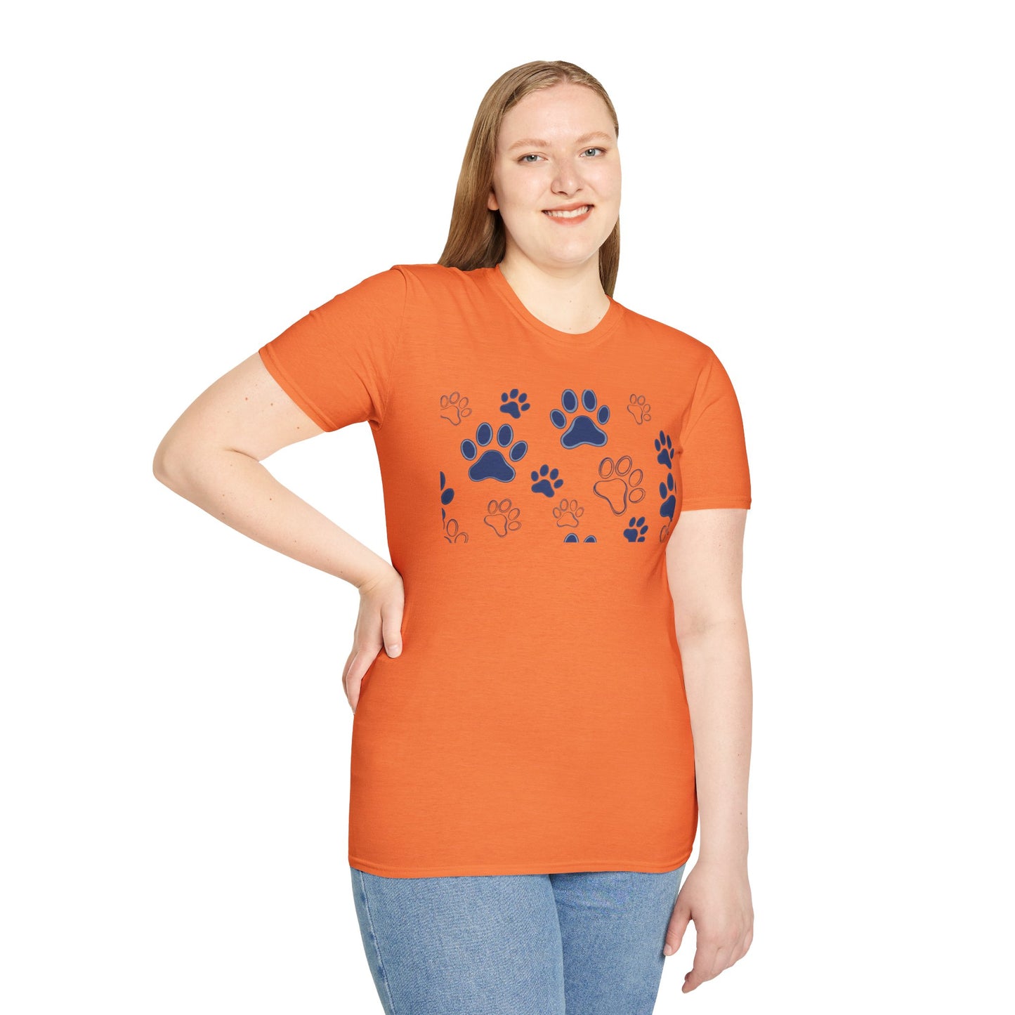 Blue Paw Print T-Shirt