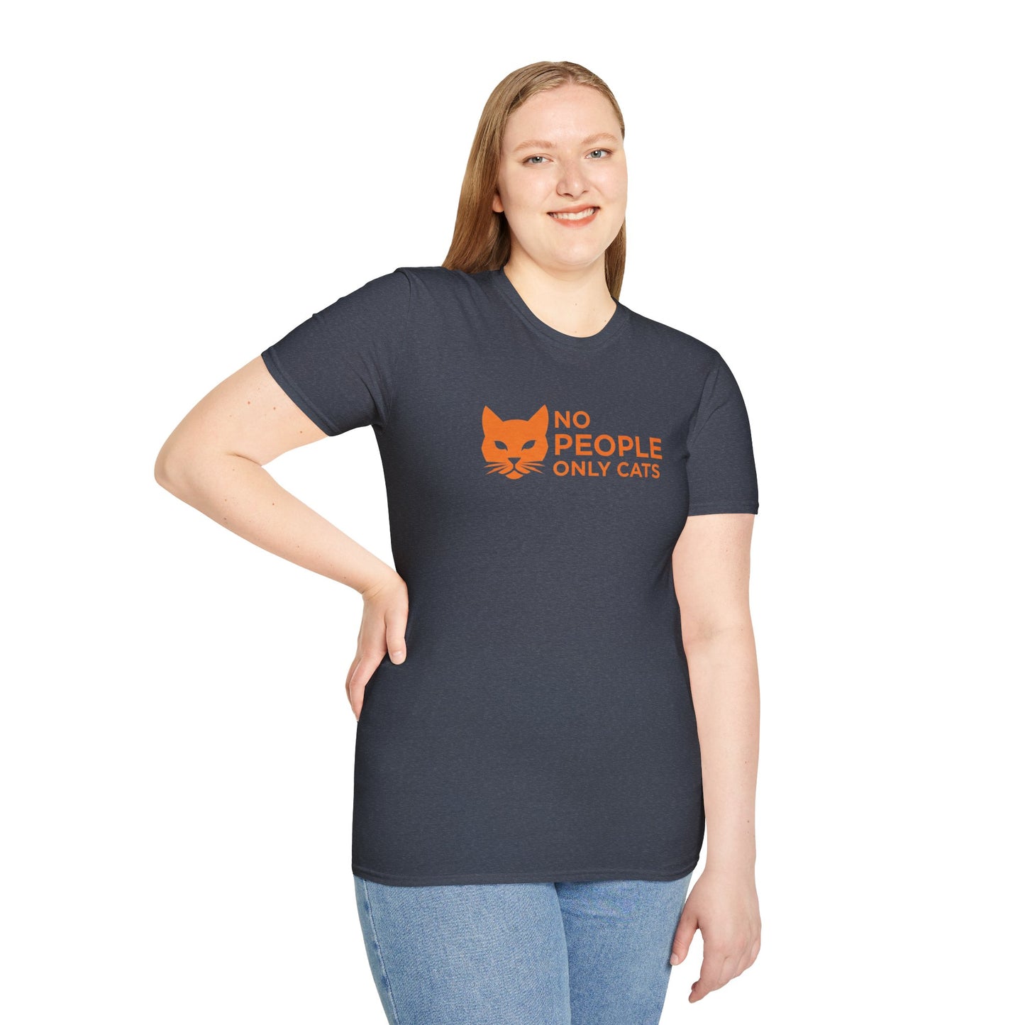 Cat Lover T-Shirt, No People Only Cats Tee, Funny Cat Shirt,