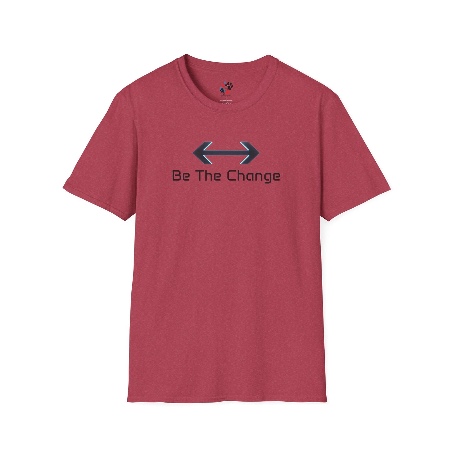 Be The Change T-Shirt (Red, White, and Blue)