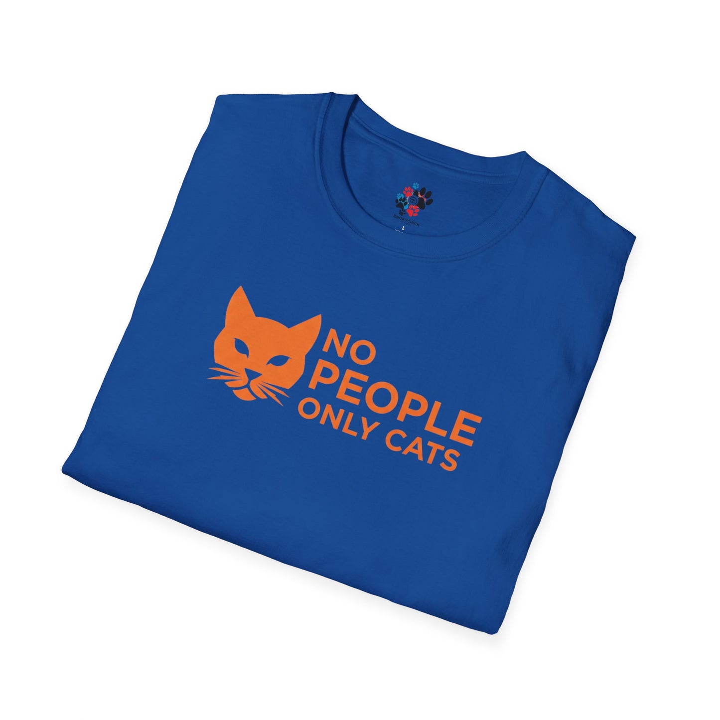 Cat Lover T-Shirt, No People Only Cats Tee, Funny Cat Shirt,