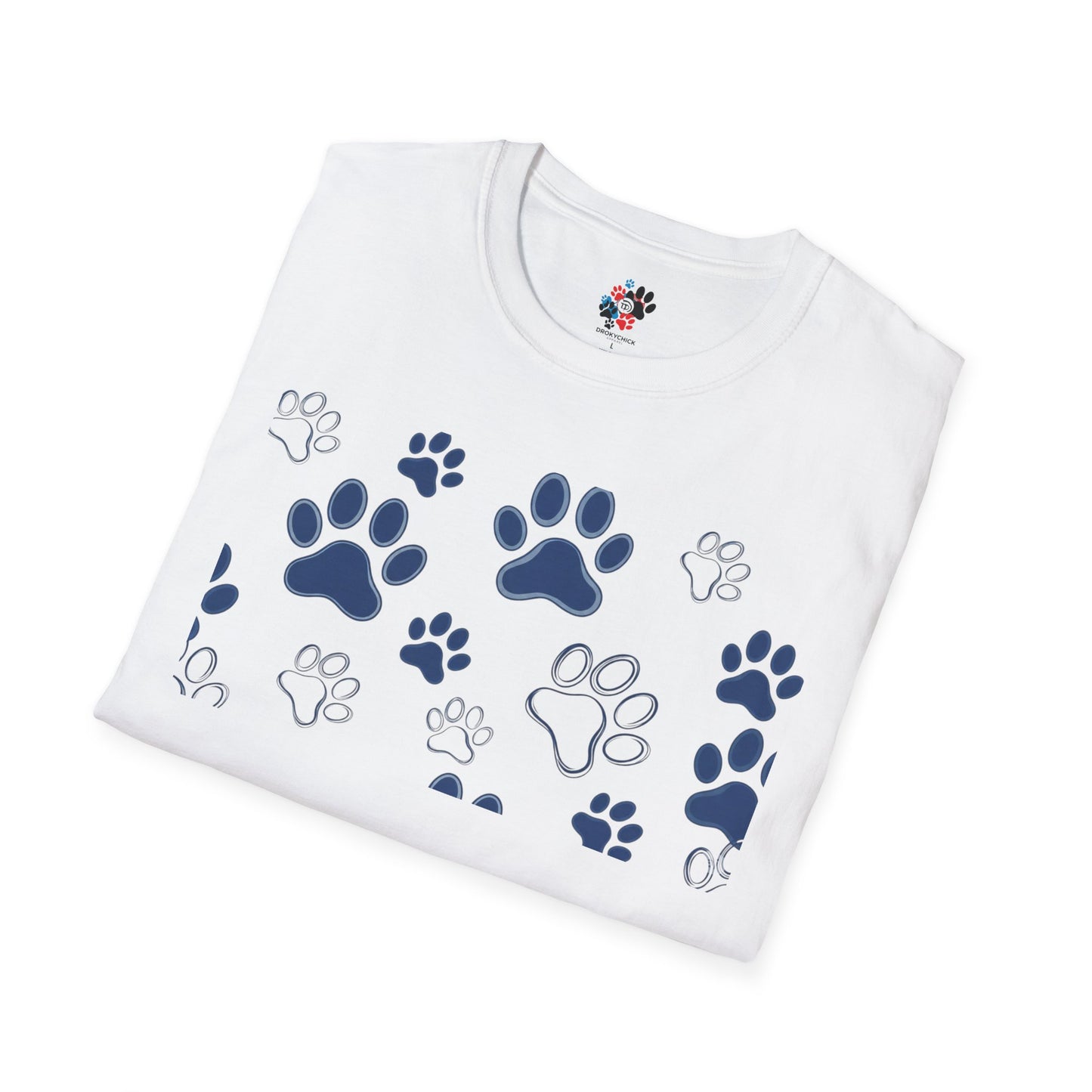 Blue Paw Print T-Shirt