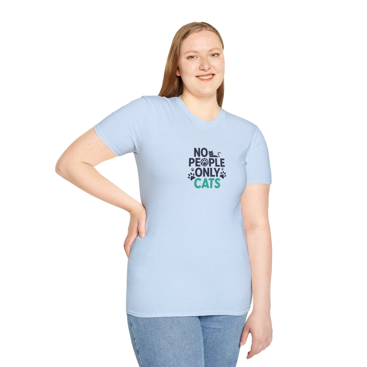 Cat Lovers Tee | No People, Only Cats| Funny Cat Tee