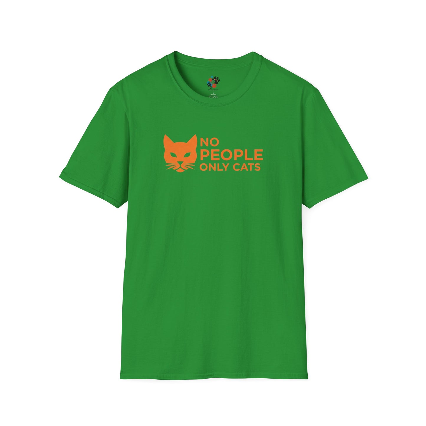 Cat Lover T-Shirt, No People Only Cats Tee, Funny Cat Shirt,
