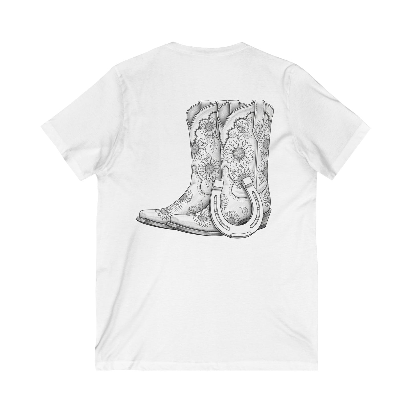 Country Livin V-Neck Tee, Farm Shirt