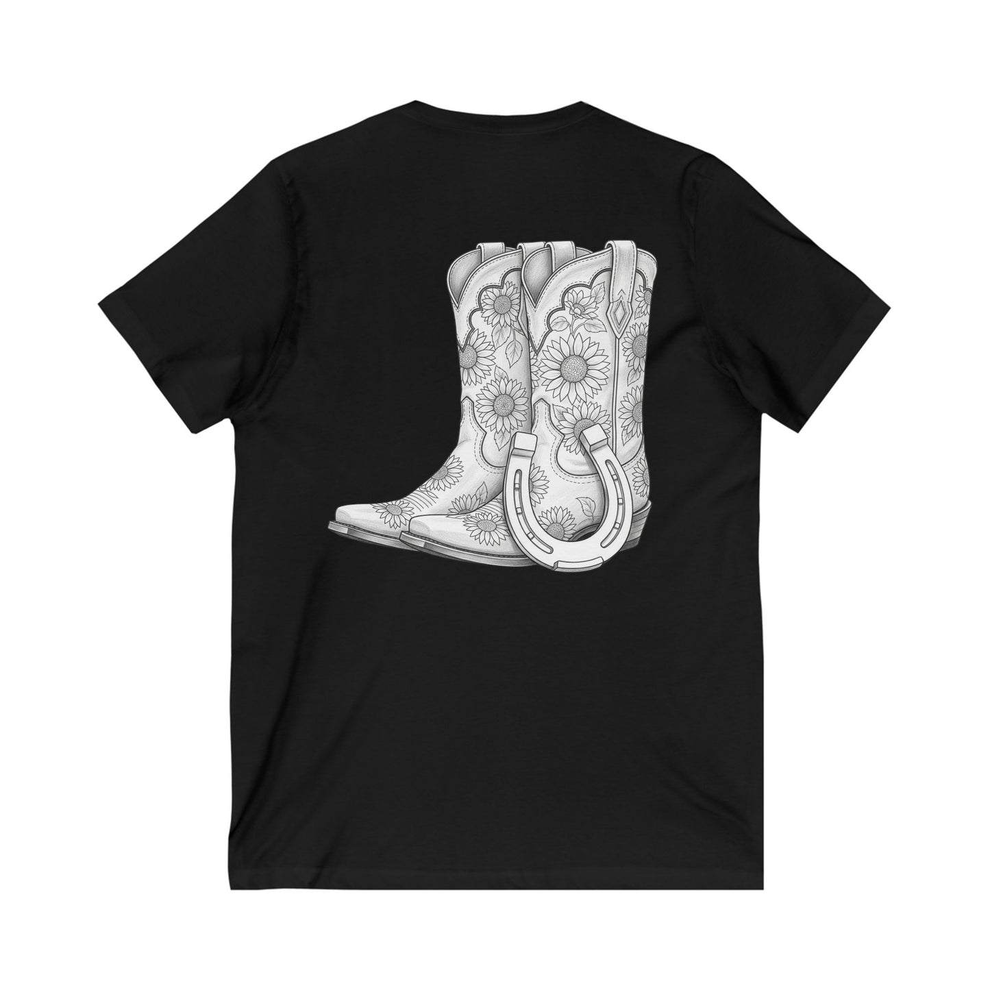 Country Livin V-Neck Tee, Farm Shirt