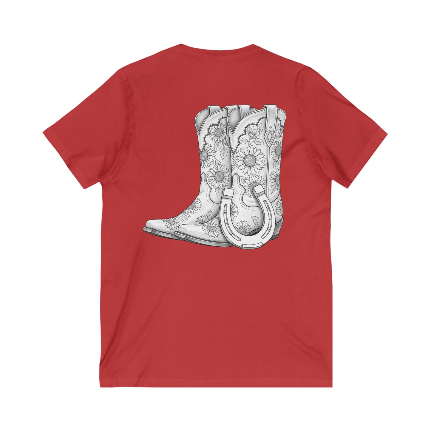Country Livin V-Neck Tee, Farm Shirt