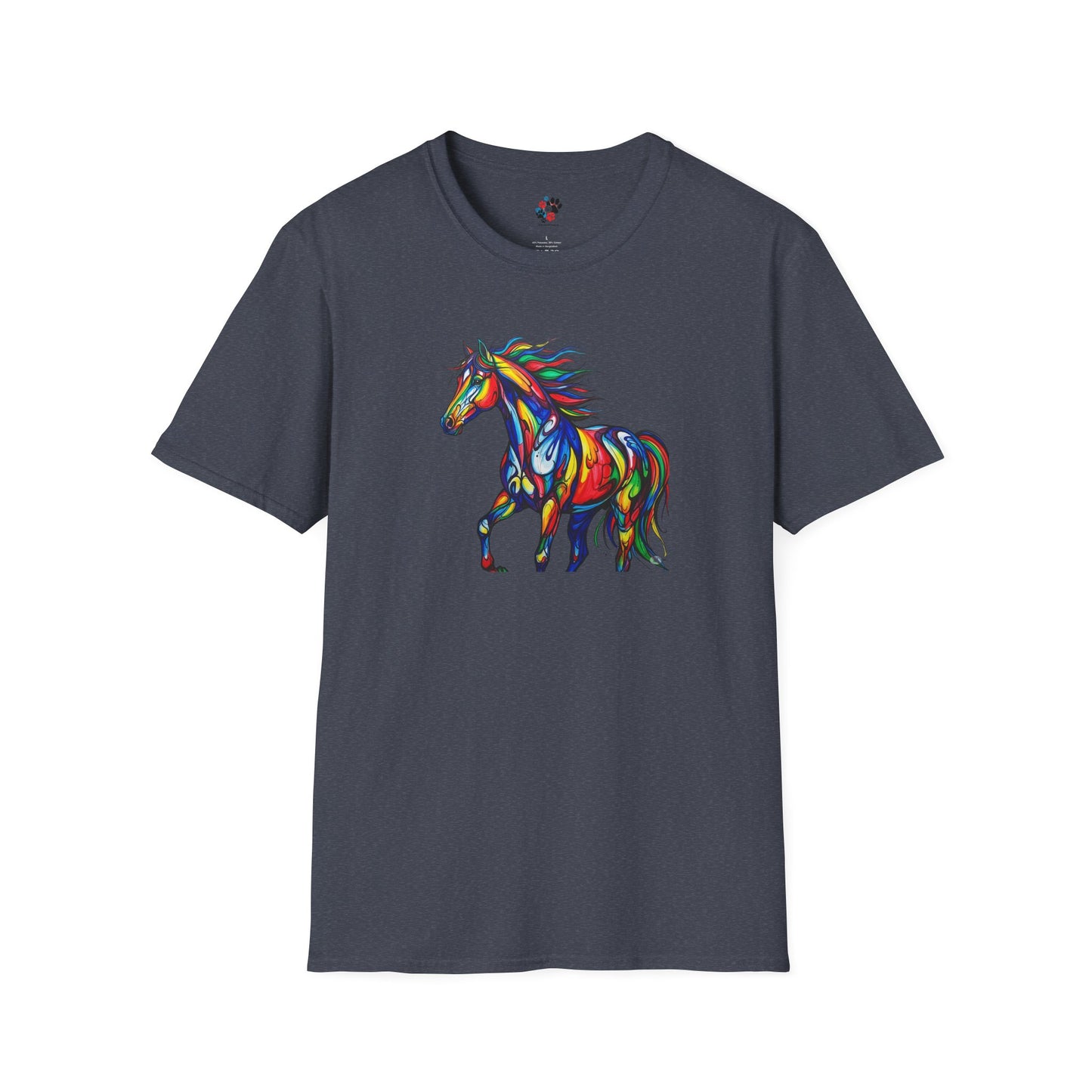 Colorful Horse Art Softstyle T-Shirt