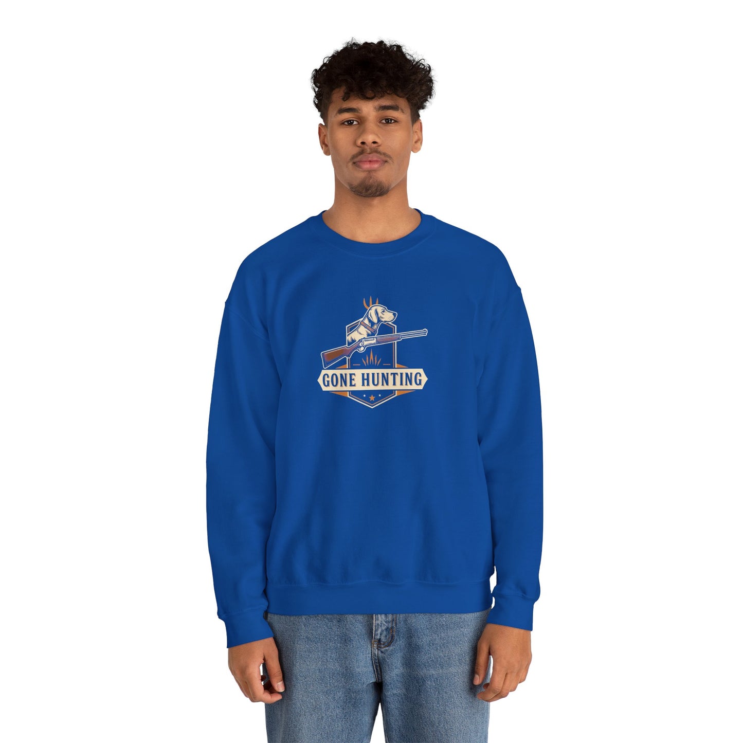 Gone Hunting Crewneck Sweatshirt for Outdoor Enthusiasts