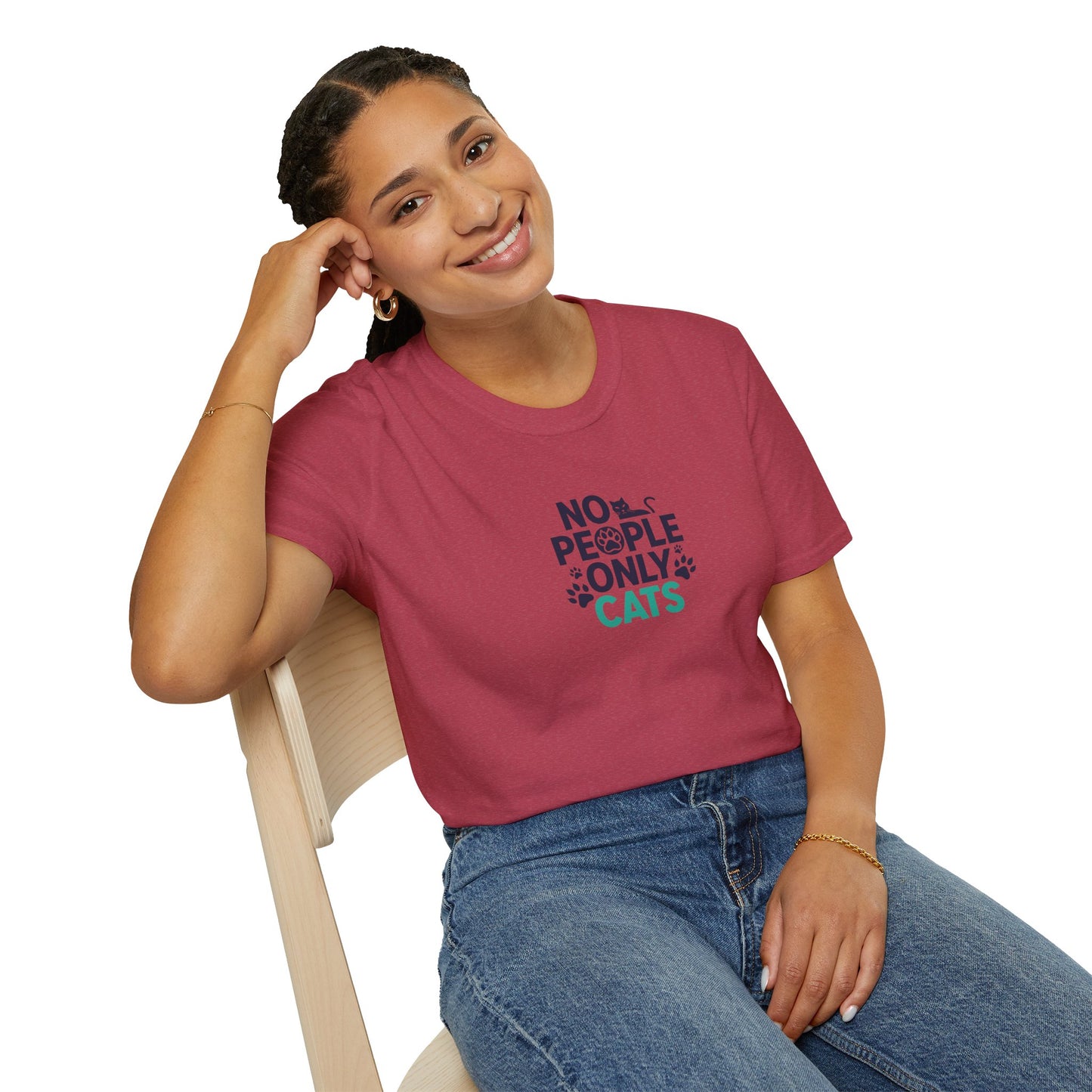Cat Lovers Tee | No People, Only Cats| Funny Cat Tee