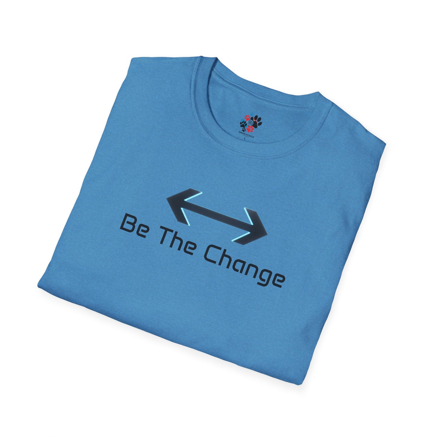 Be The Change T-Shirt (Red, White, and Blue)