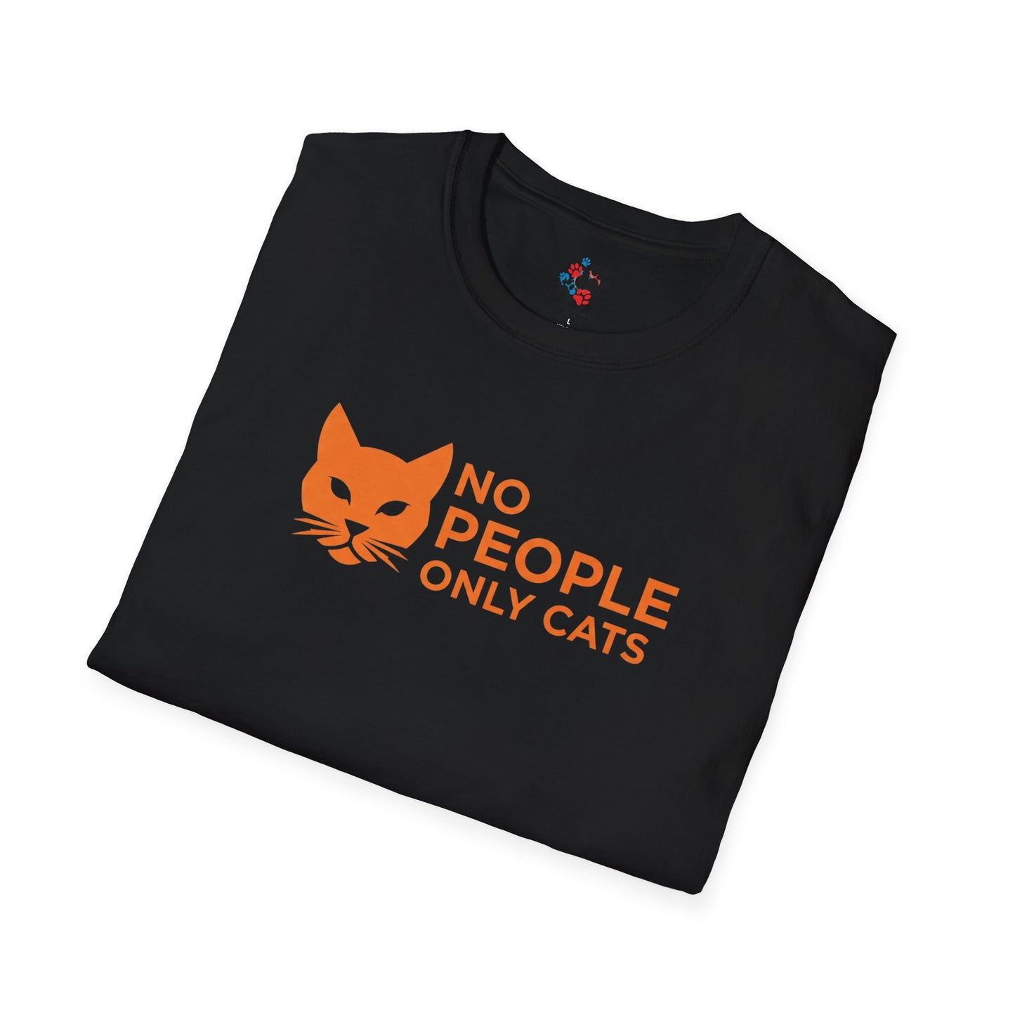 Cat Lover T-Shirt, No People Only Cats Tee, Funny Cat Shirt,