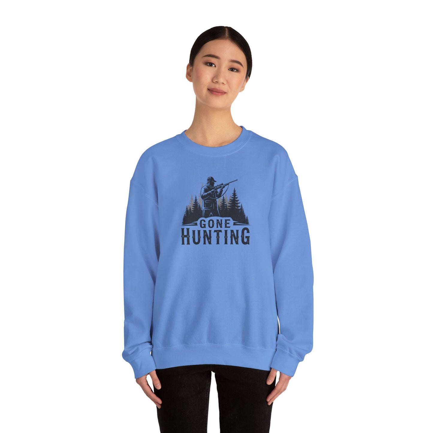 Gone Hunting Crewneck Sweatshirt for Outdoor Enthusiasts
