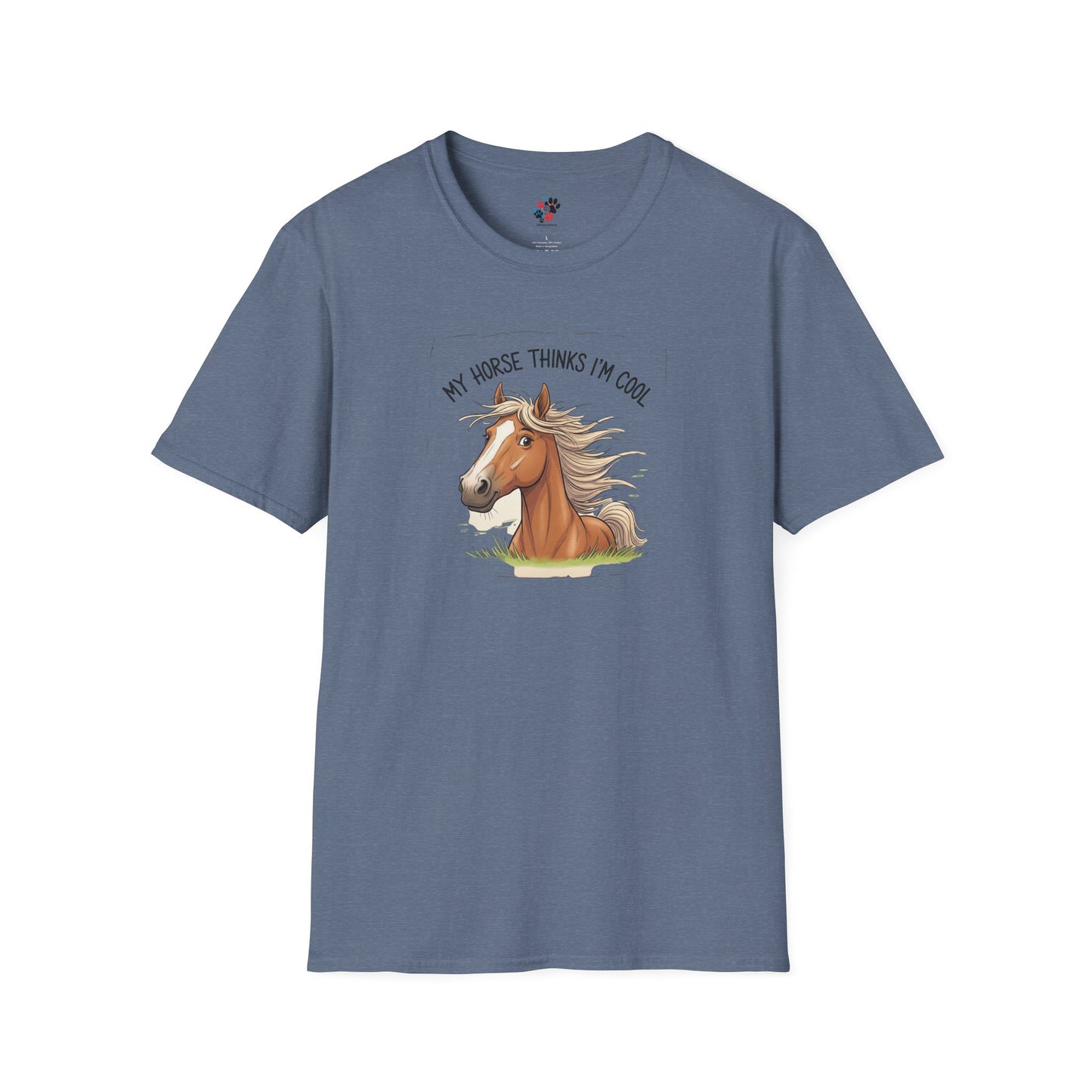 Funny Horse T-Shirt, My Horse Thinks I'm Cool Tee