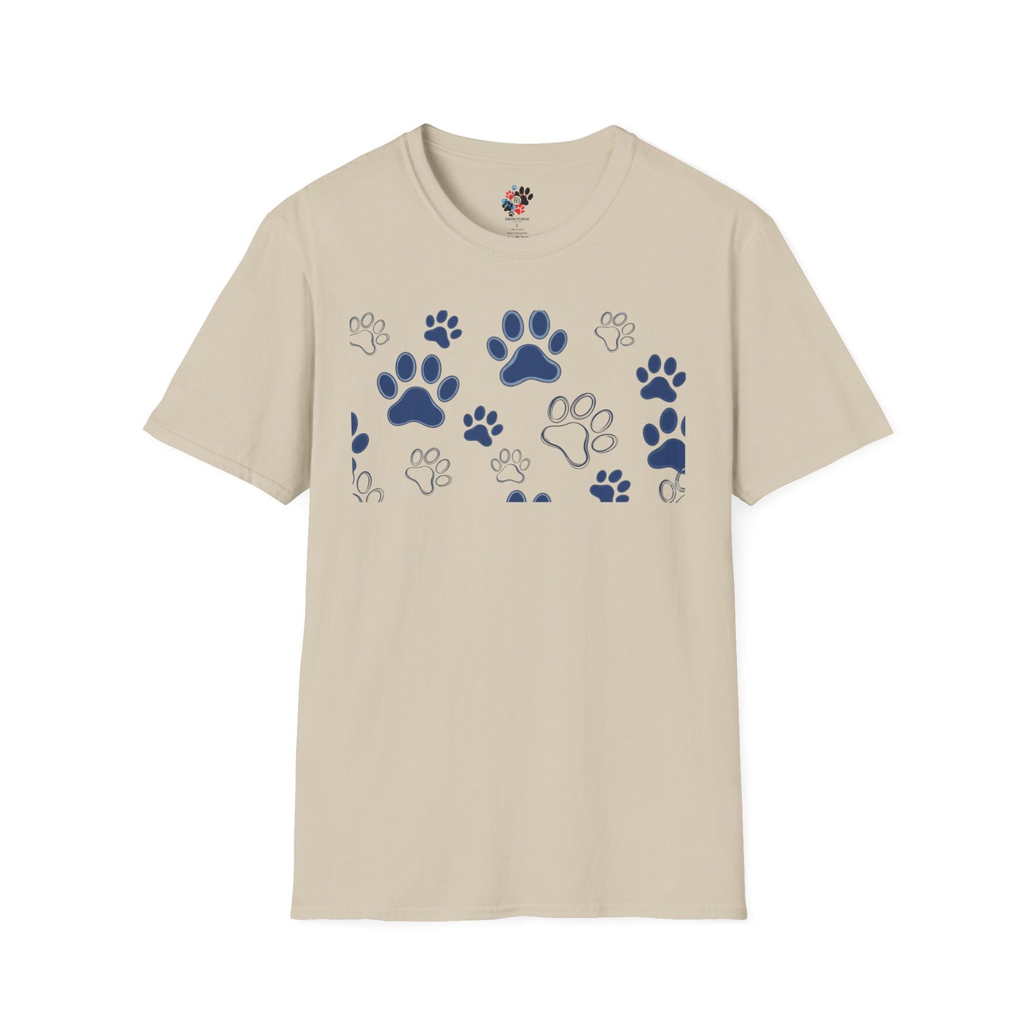 Blue Paw Print T-Shirt