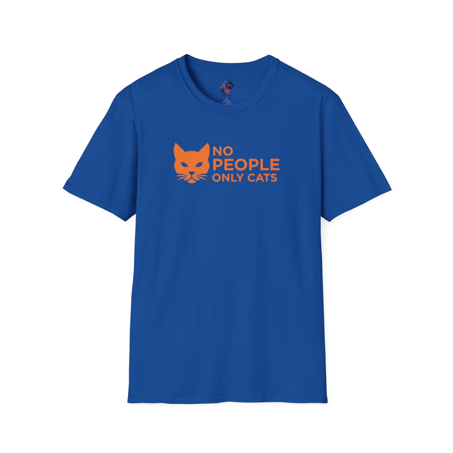 Cat Lover T-Shirt, No People Only Cats Tee, Funny Cat Shirt,